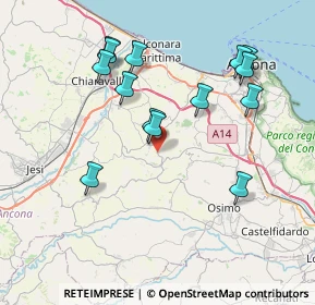 Mappa Via San Giovanni, 60020 Polverigi AN, Italia (7.96)