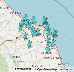 Mappa 60020 Offagna AN, Italia (11.3085)