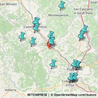 Mappa Piazza delle Regioni, 53034 Colle di Val d'Elsa SI, Italia (10.102)