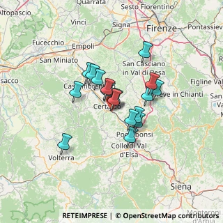 Mappa SR 429, 50052 Certaldo FI, Italia (9.91529)