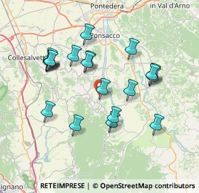 Mappa 56034 Casciana Terme Lari PI, Italia (7.3965)