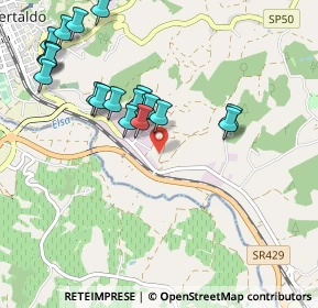 Mappa Via della Città, 50052 Certaldo FI, Italia (1.069)