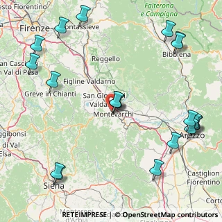Mappa Via Fratelli Cervi, 52025 Montevarchi AR, Italia (23.0885)