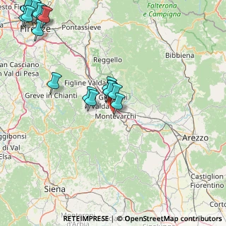 Mappa Via Fratelli Cervi, 52025 Montevarchi AR, Italia (22.88706)