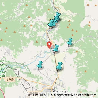 Mappa Via del Castelluccio, 52010 Capolona AR, Italia (4.03727)