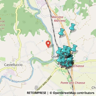 Mappa Via del Castelluccio, 52010 Capolona AR, Italia (1.06296)