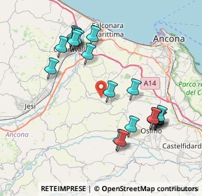 Mappa Via Sant'Egidio, 60020 Polverigi AN, Italia (8.295)