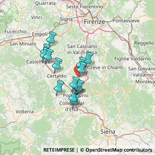 Mappa Via delle Masse, 50021 Barberino Val D'elsa FI, Italia (10.76533)