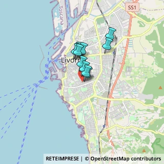 Mappa Via Lorenzo Gori, 57126 Livorno LI, Italia (1.08273)