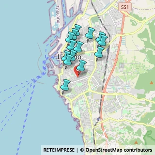 Mappa Via Alessandro Doveri, 57126 Livorno LI, Italia (1.44571)