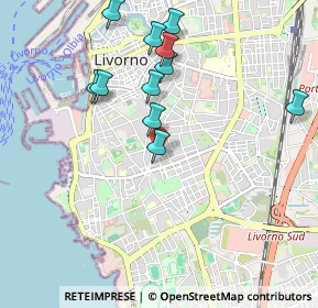 Mappa Via Lorenzo Gori, 57126 Livorno LI, Italia (1.00636)