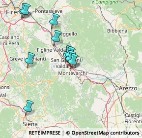 Mappa Via Giulio Natta, 52025 Montevarchi AR, Italia (14.37727)