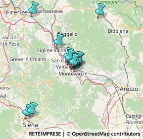 Mappa Via Giulio Natta, 52025 Montevarchi AR, Italia (9.97429)