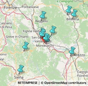Mappa Via Giulio Natta, 52025 Montevarchi AR, Italia (13.90545)