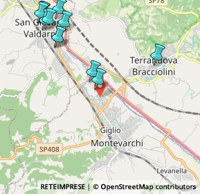 Mappa Via Giulio Natta, 52025 Montevarchi AR, Italia (2.81917)