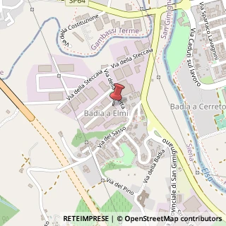 Mappa Via della Casetta, 3, 53037 San Gimignano, Siena (Toscana)