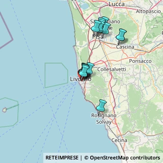Mappa Via Aristide Nardini Despotti Mospignotti, 57125 Livorno LI, Italia (12.96667)