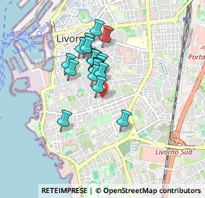 Mappa Via Aristide Nardini Despotti Mospignotti, 57125 Livorno LI, Italia (0.6395)