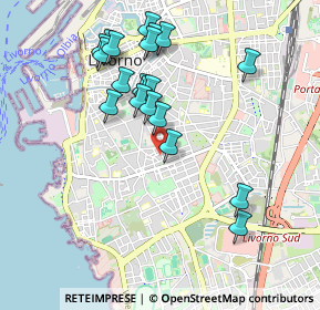 Mappa Via Aristide Nardini Despotti Mospignotti, 57125 Livorno LI, Italia (0.957)