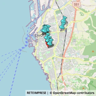 Mappa Via Aristide Nardini Despotti Mospignotti, 57125 Livorno LI, Italia (1.07545)