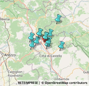 Mappa 06016 San Giustino PG, Italia (6.8975)