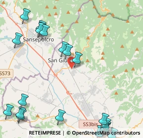 Mappa 06016 San Giustino PG, Italia (6.4075)