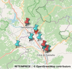 Mappa 06016 San Giustino PG, Italia (6.61077)