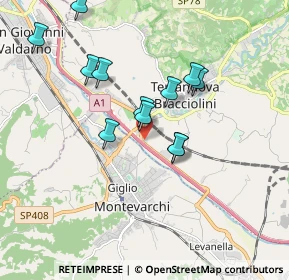 Mappa Via Prima Strada Lungarno, 52028 Terranuova Bracciolini AR, Italia (1.685)