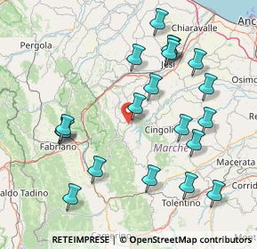Mappa 62021 Apiro MC, Italia (17.7635)