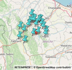 Mappa 62021 Apiro MC, Italia (10.421)