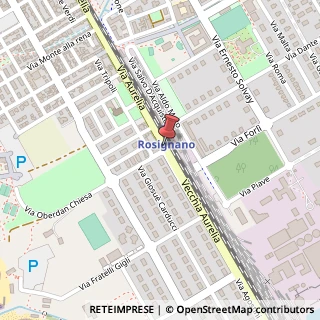 Mappa Via Aurelia, 261, 57016 Rosignano Marittimo, Livorno (Toscana)