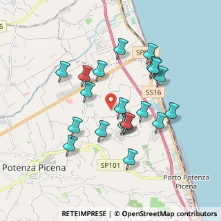 Mappa Via San Girio, 62018 Potenza Picena MC, Italia (1.7345)