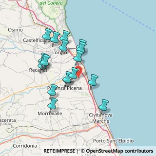 Mappa Via San Girio, 62018 Potenza Picena MC, Italia (6.82167)