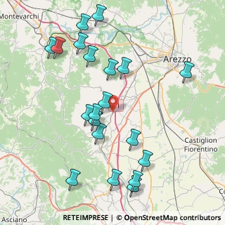Mappa Via Vecchia Senese, 52041 Civitella in Val di Chiana AR, Italia (9.266)