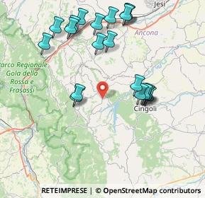Mappa Via Francesco Ceresoli, 62021 Apiro MC, Italia (8.6855)