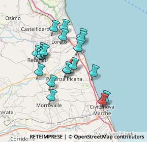 Mappa SP S. Girio, 62018 Potenza Picena MC, Italia (6.626)