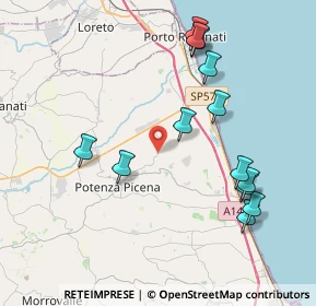 Mappa SP S. Girio, 62018 Potenza Picena MC, Italia (4.36769)