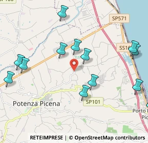 Mappa SP S. Girio, 62018 Potenza Picena MC, Italia (2.51462)