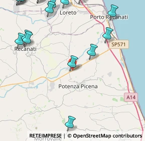 Mappa Km. 6, 62018 Potenza Picena MC, Italia (6.8355)