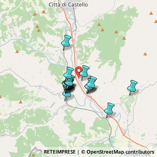 Mappa VIA DONINI - FRAZ. CINQUEMIGLIA, 06012 Città di Castello PG, Italia (2.454)