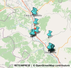 Mappa Via Donino Donini, 06012 Città di Castello PG, Italia (7.405)