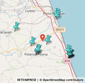 Mappa Contrada Crocefissetto, 62018 Potenza Picena MC, Italia (4.48267)