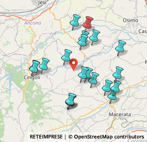 Mappa Contrada Campo di Bove, 62011 Cingoli MC, Italia (7.4885)