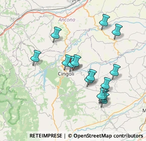 Mappa Colle S. Valentino, 62011 Cingoli MC, Italia (6.97286)