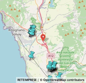 Mappa A12 Genova - Roma, 56040 Castellina Marittima PI, Italia (4.875)