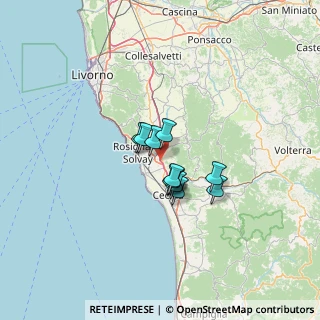 Mappa A12 Genova - Roma, 56040 Castellina Marittima PI, Italia (7.98818)