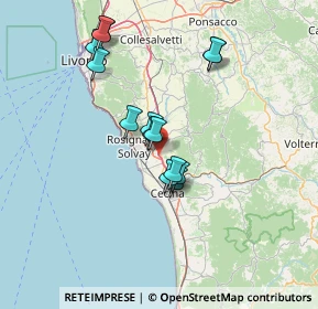Mappa A12 Genova - Roma, 56040 Castellina Marittima PI, Italia (12.71714)