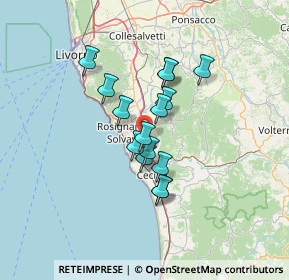Mappa A12 Genova - Roma, 56040 Castellina Marittima PI, Italia (10.094)