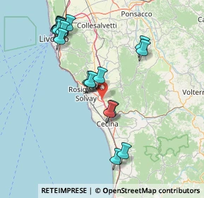 Mappa A12 Genova - Roma, 56040 Castellina Marittima PI, Italia (17.1845)