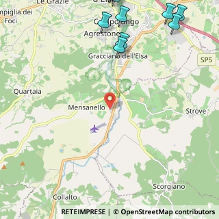 Mappa Località Pian Dell'olmino, 53034 Colle di Val D'Elsa SI, Italia (4.124)